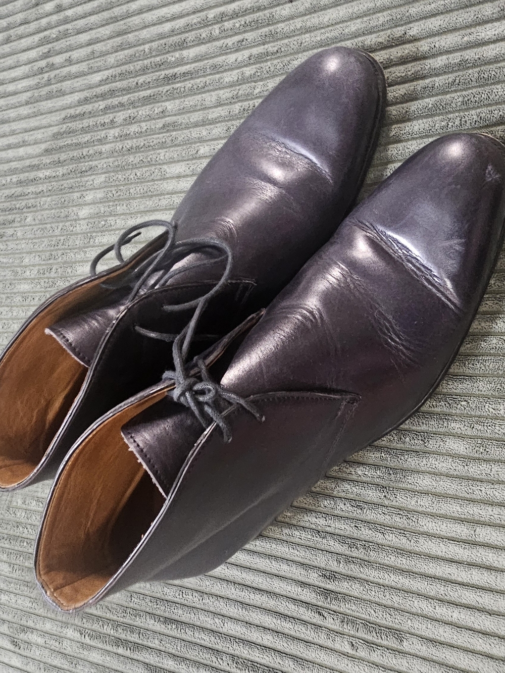 Paul Evans Newman Black Leather Luxury Chukka Boots Italy 7 / Fits US 8